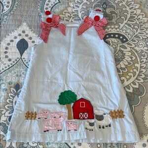 Lil Cactus Dress with Red and White Accents